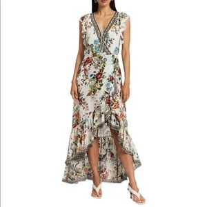 Camilla NWT Floral Ruffle Wrap Dress Size Large Shakespeare's Garden